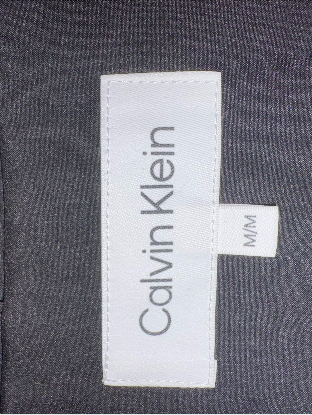 Calvin Klein Dark Gray Double-Breasted Trench Coat with Belt - Picture 3 of 4